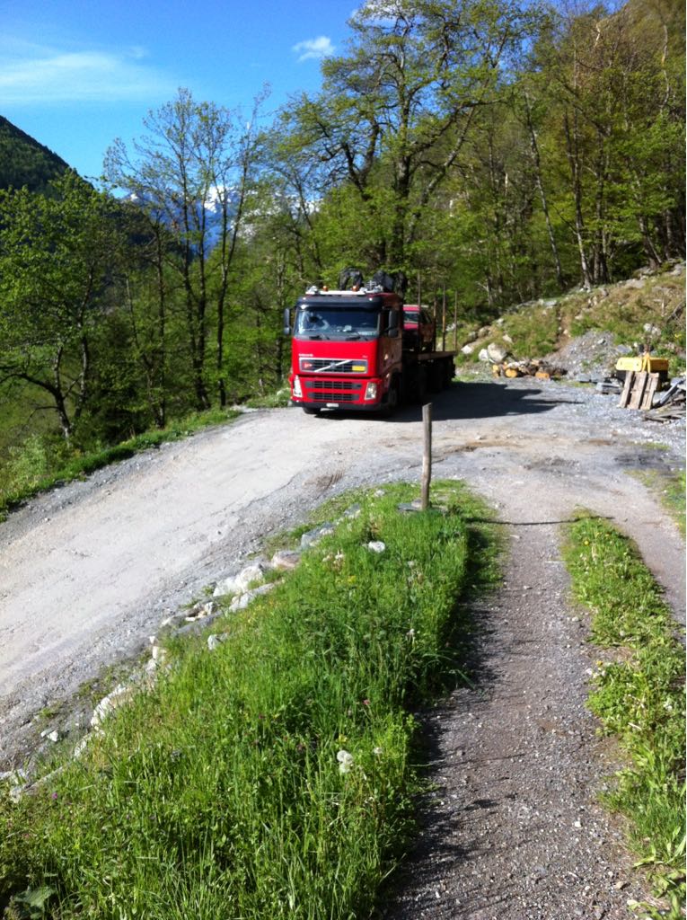Holztransport und Krantransporte